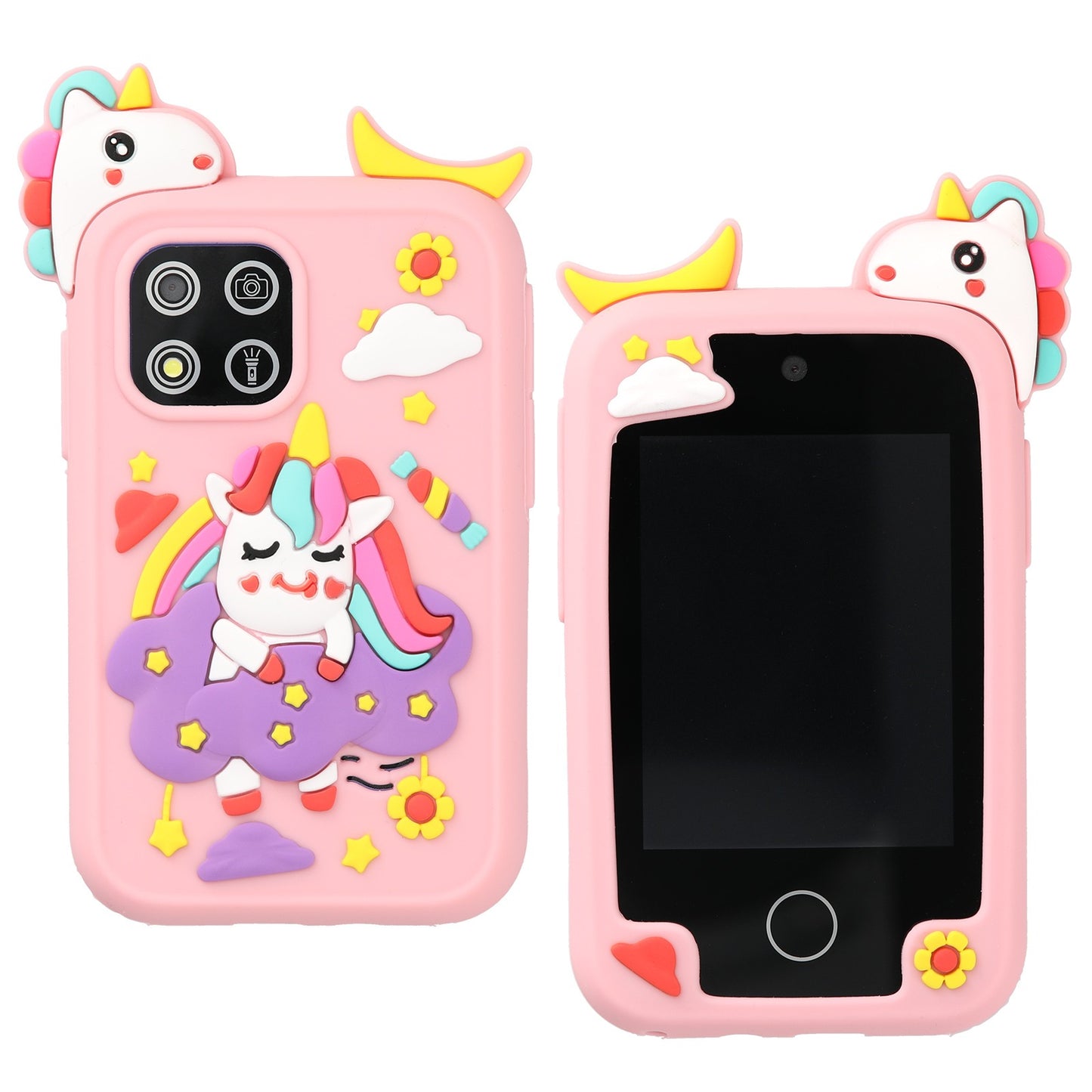 【AuBee キッズフォン G10S】 子供用 スマートフォン おもちゃ トイカメラ 2.8インチ IPS画面 デュアルカメラ 8GB容量 歩数 計 18種類のゲーム 音楽 英語学習 アラーム ライト付き Type- C充電 キッズトイ (ユニコーン紫/ユニコーンピンク/恐竜グリ ーン/恐竜ブルー) 6歳以上対象